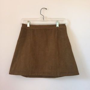 A&F Suede A-Line Skirt