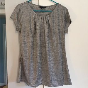 Like-new shimmery silver top