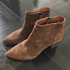Brown Suede Side-Zip Dolce Vita Booties