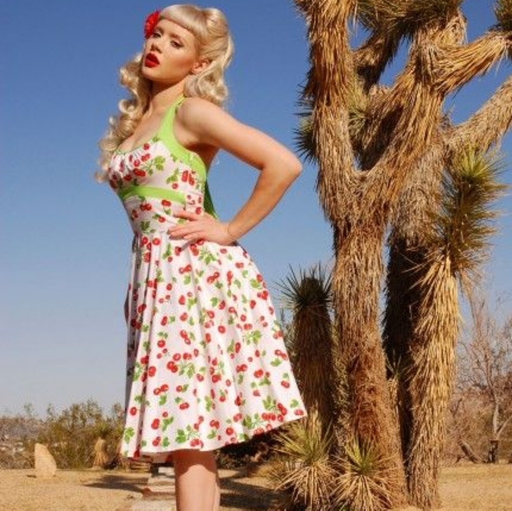Pinup Couture Daisy Halter Swing Dress