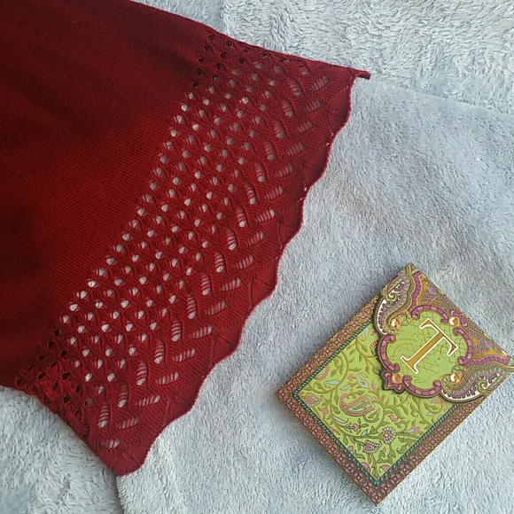 AB Studio red blouse - Picture 3 of 4