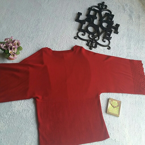 AB Studio red blouse - Picture 4 of 4