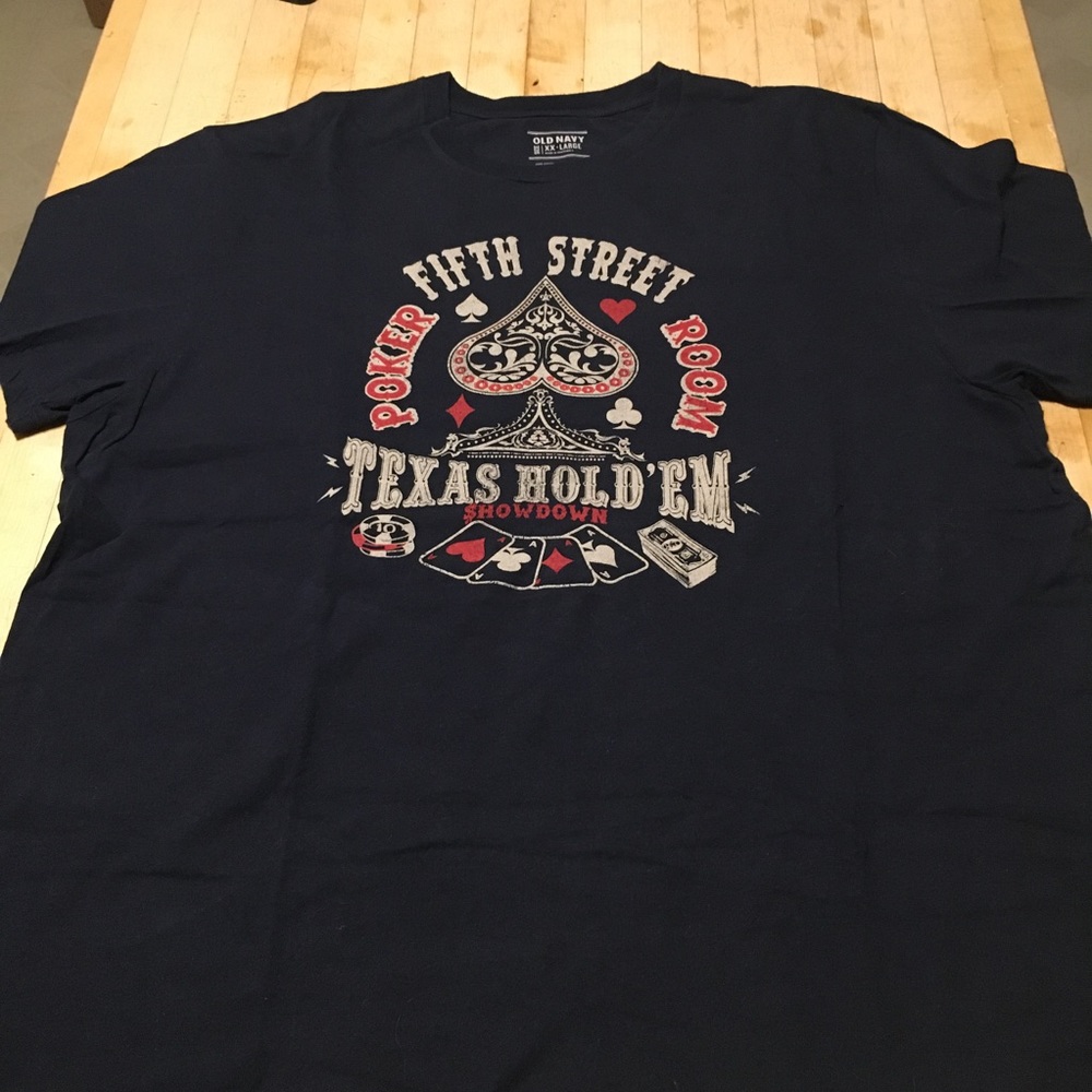 Old Navy Texas Hold Em T-shirt 2xl