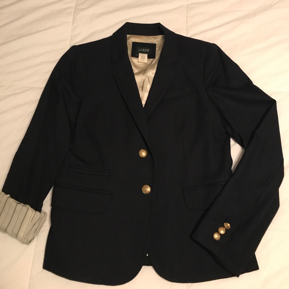 J. Crew classic navy blue blazer