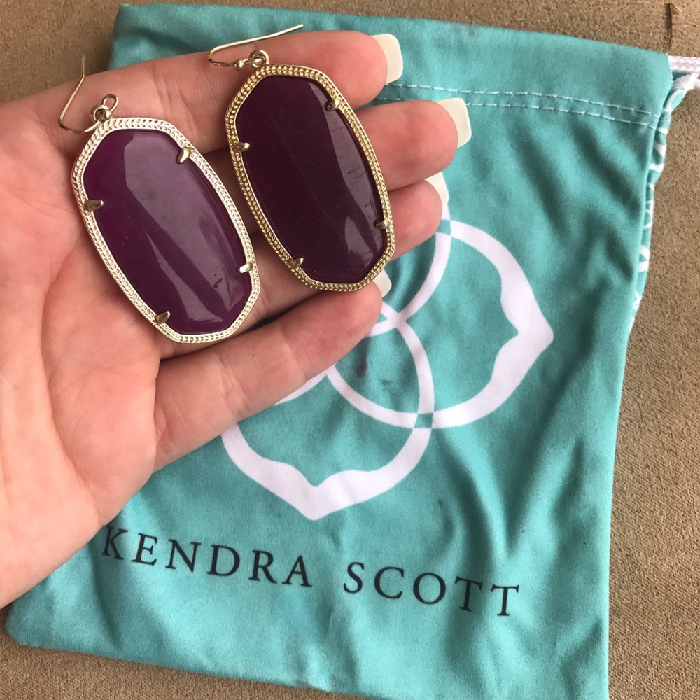 Kendra Scott Danielle Purple Jade