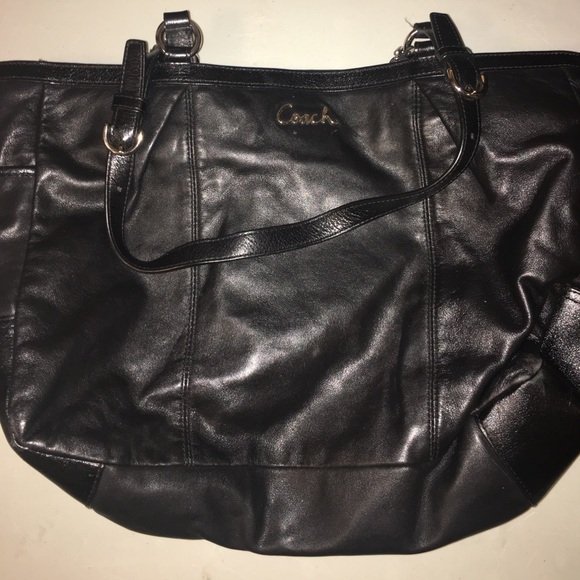 Coach Handbags - Black leather COACH bag