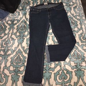 DARK WASH STRAIGHT JEANS//Old Navy