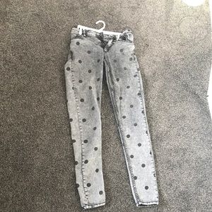 Polka dotted jeans