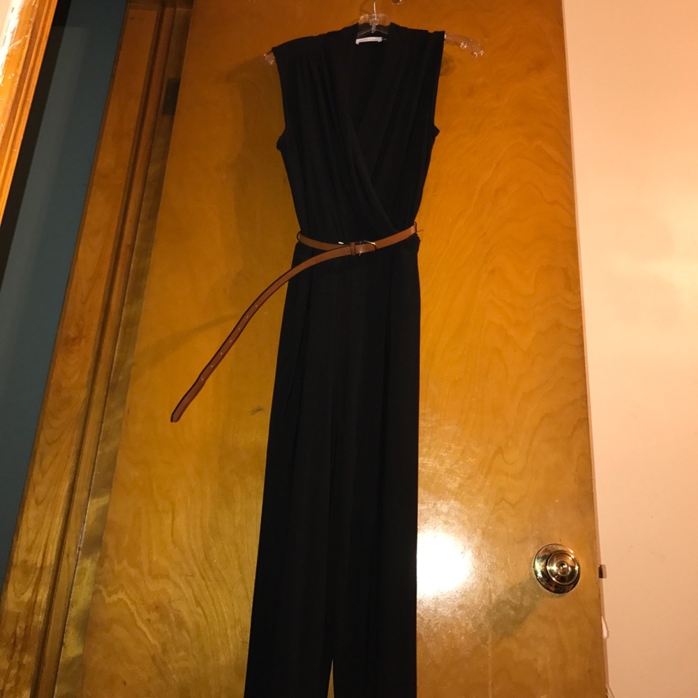 Calvin Klein Wide-Leg Jumpsuit- belt not included