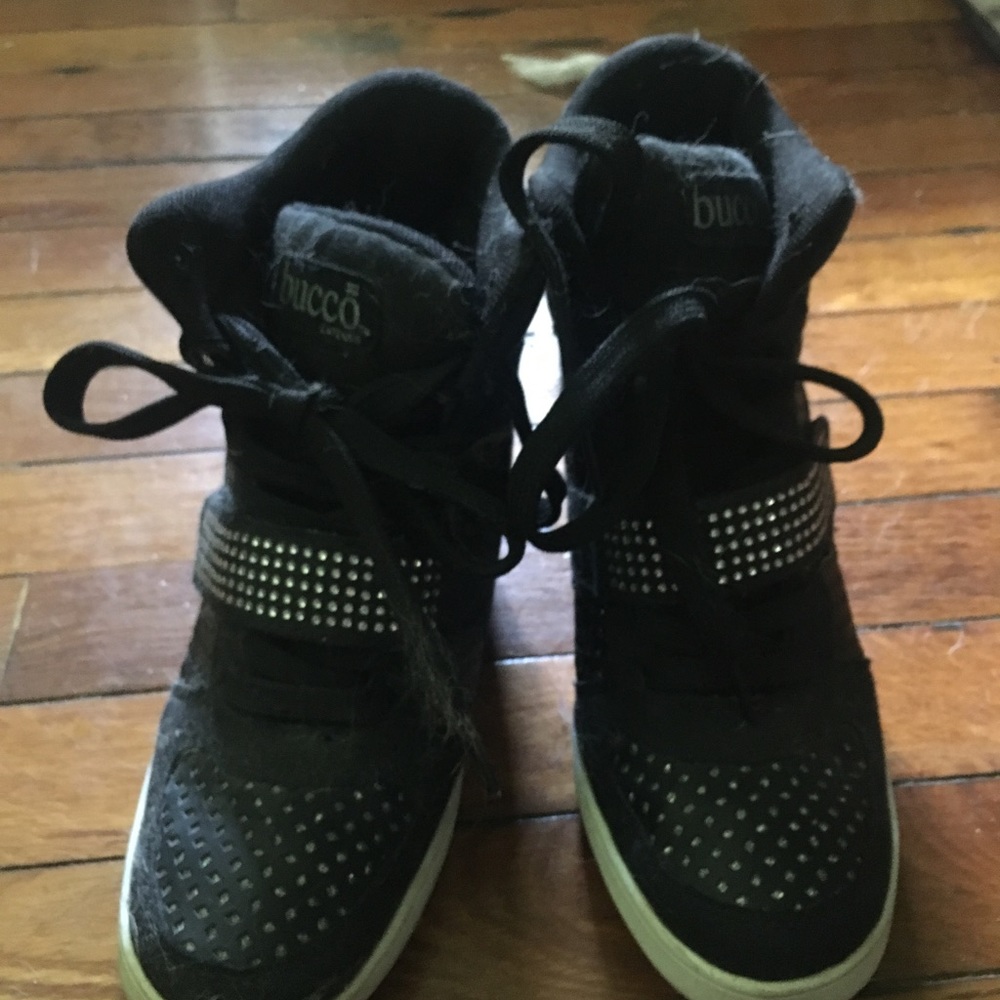 Bucco, wedge sneakers with swarovski crystals