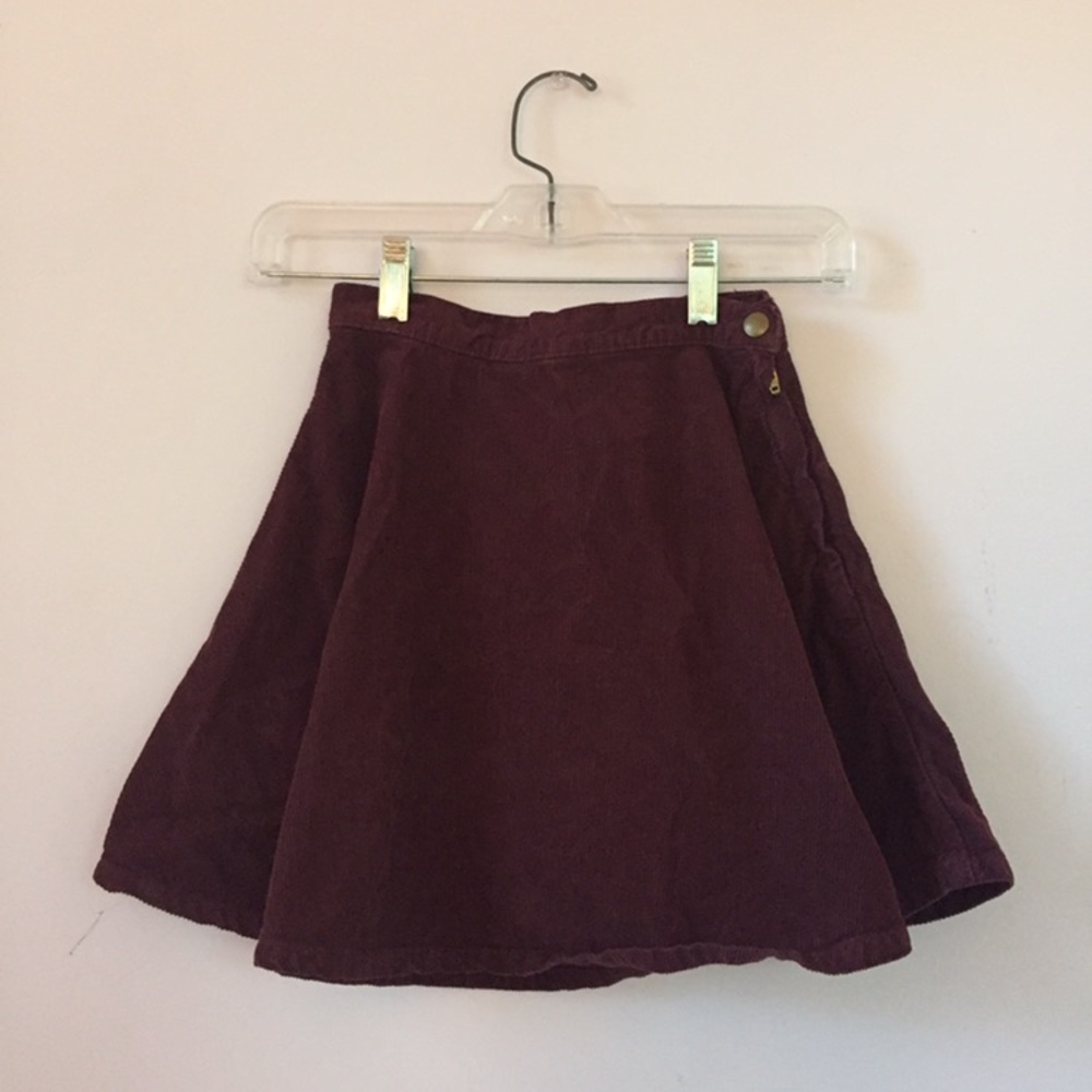 American Apparel Corduroy Circle Skirt