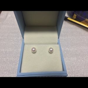 Akoya（Japan）6-6.5mm Earrings(18k gold)