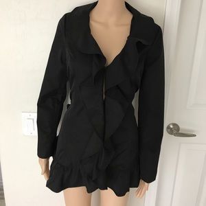 Cynthia Rowley long sleeve raffle blazer jacket