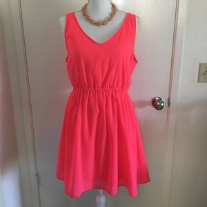 Neon Coral Dress