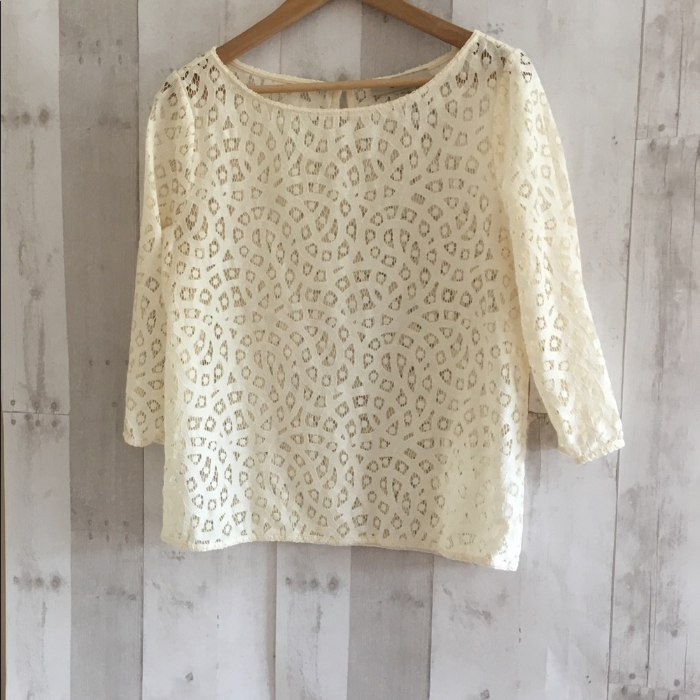 Loft lace top