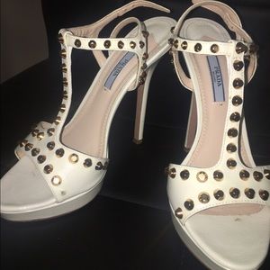 Prada Milano Studded Heels