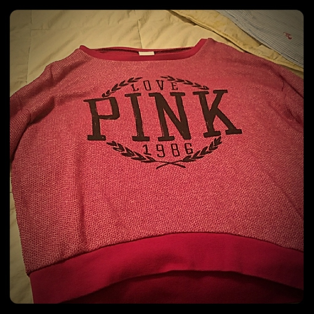 Pink sweatshirt size small