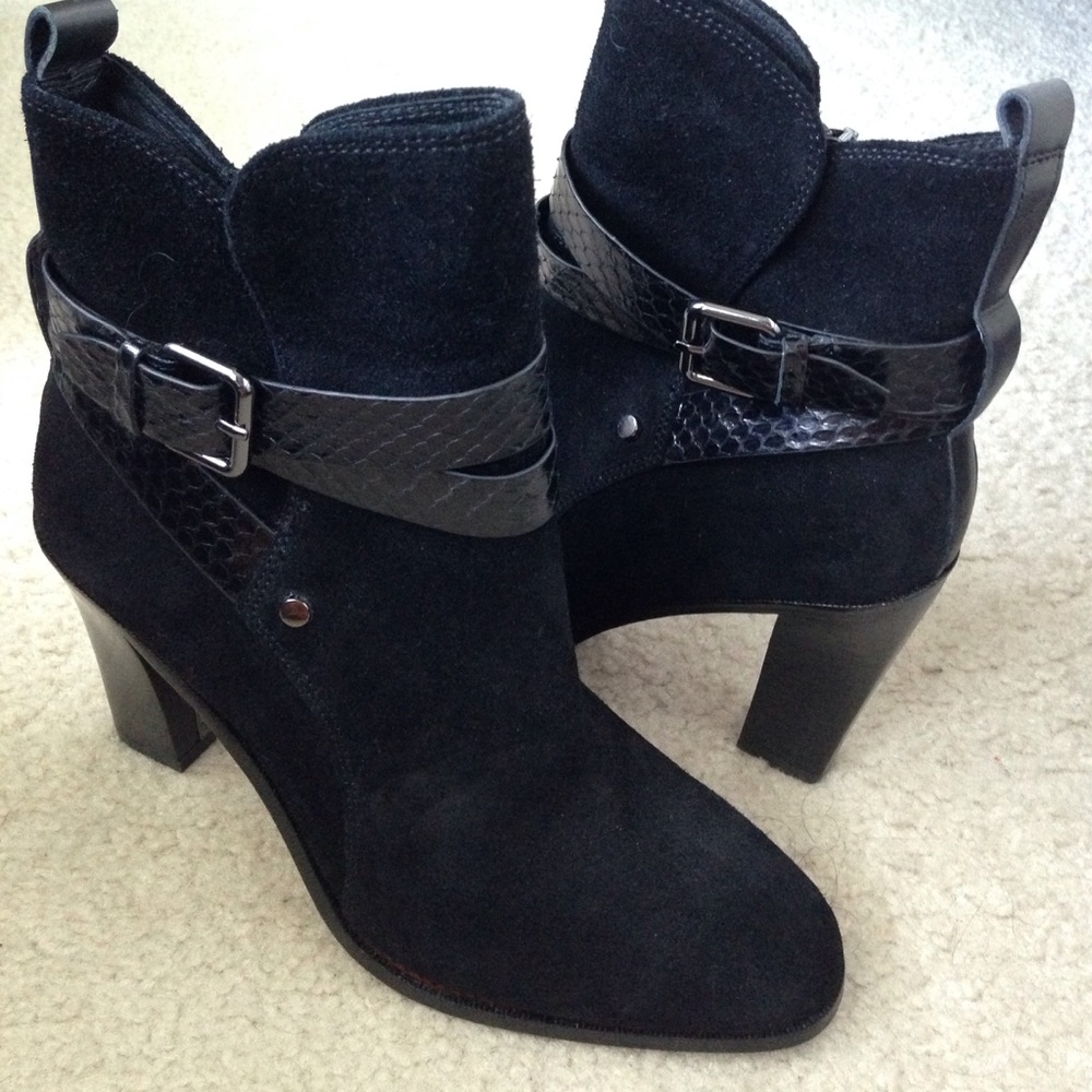 New Donald J Pliner Oli black ankle boots, 6.5m