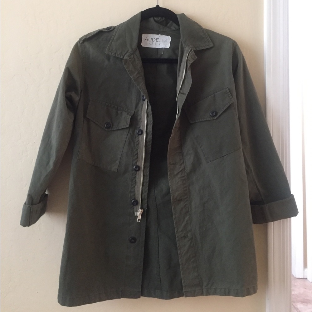 Aude. LA military inspired long sleeve shirt