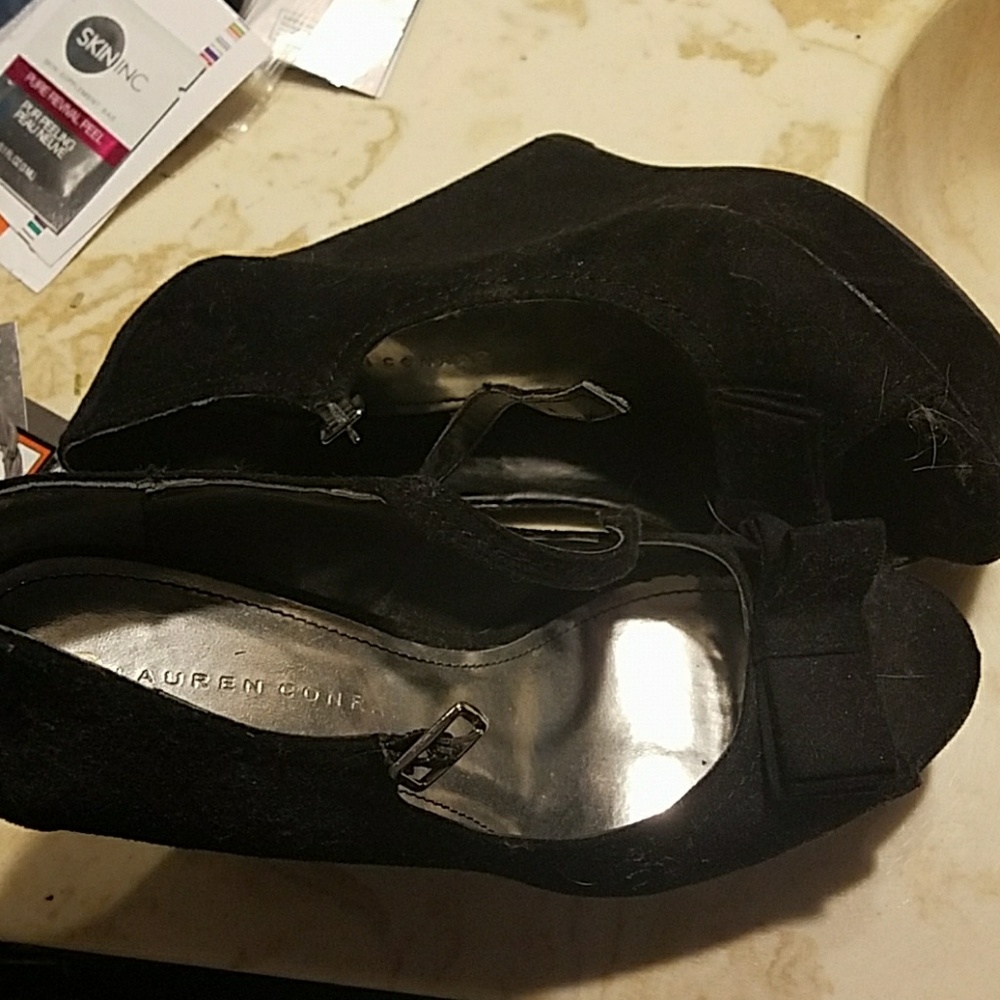 High heel platform shoes