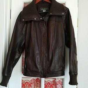 Eddie Bauer Leather Bomber Jacket