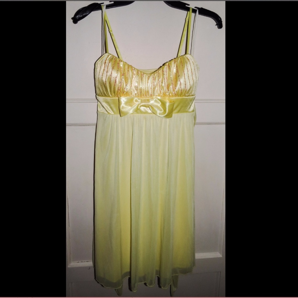 Yellow Homecoming Dress