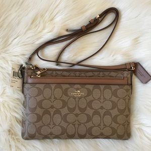 Coach Signature Crossbody with Pop Up Pouch