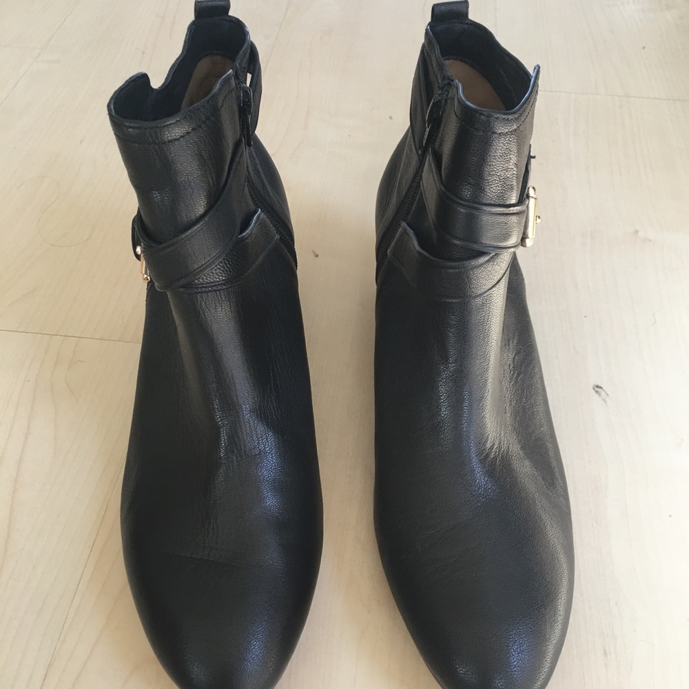 Coach Ankle Boots Buckle Black size 11