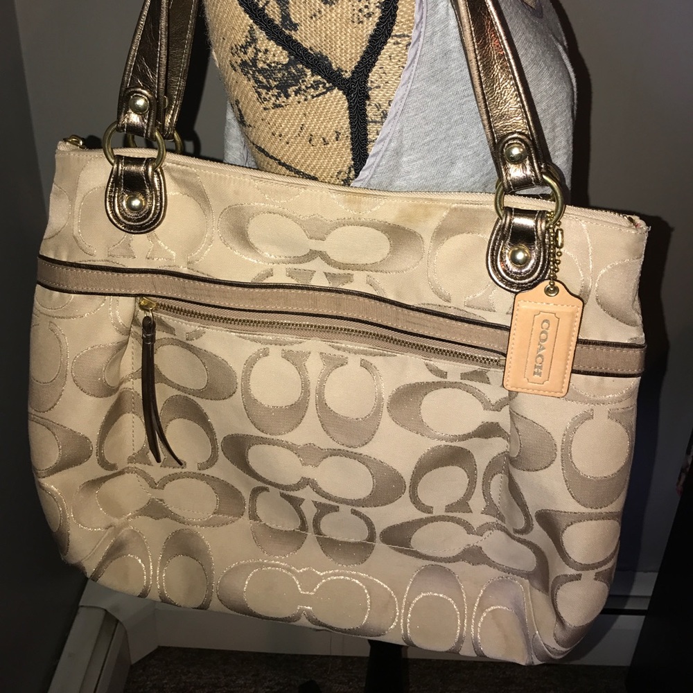 Coach poppy tote