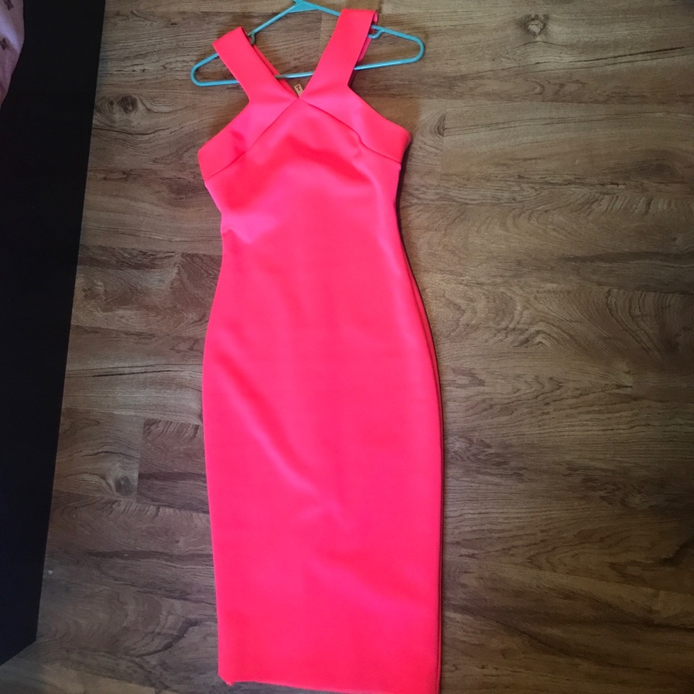 Hot pink cocktail dress
