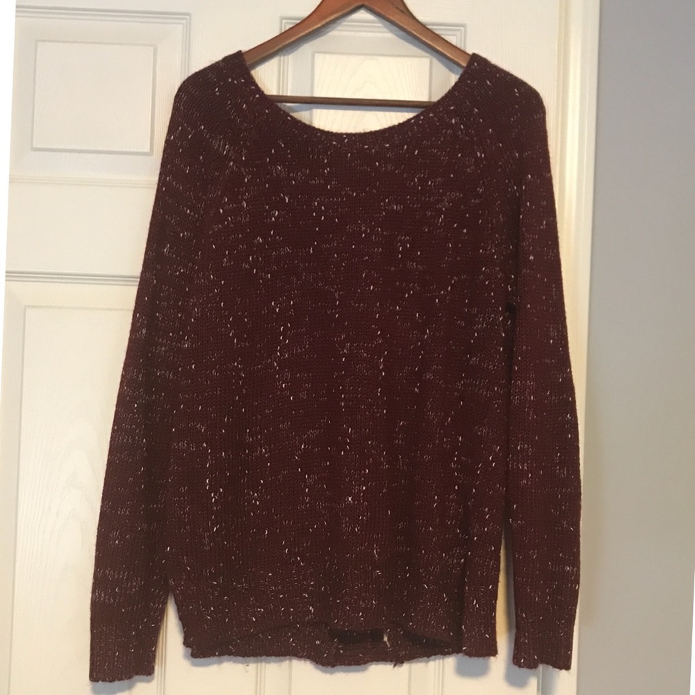 Maroon Market & Spruce Sweater