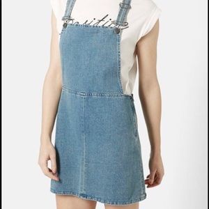 Topshop MOTO Pinafore Dress
