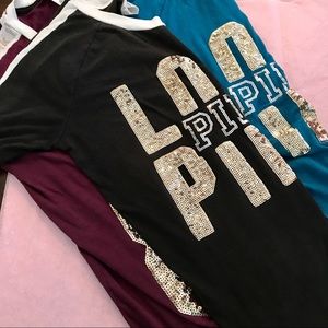 💖VS PINK💖 Set of 3 Baseball Tees! SIZE LARGE