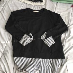 Black sweater with trim