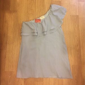 Vestique Chambray OneShoulder Parisian Cafe Dress