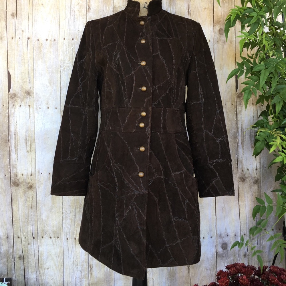 Vintage Kroshetta Suede Leather Jacket