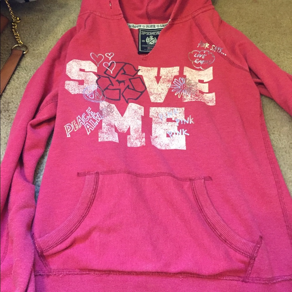 Pink hoodie