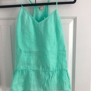 J.Crew Factory Mint Peplum Tank