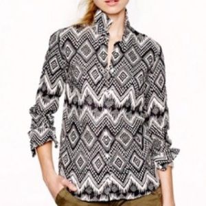 Jcrew ikat shirt