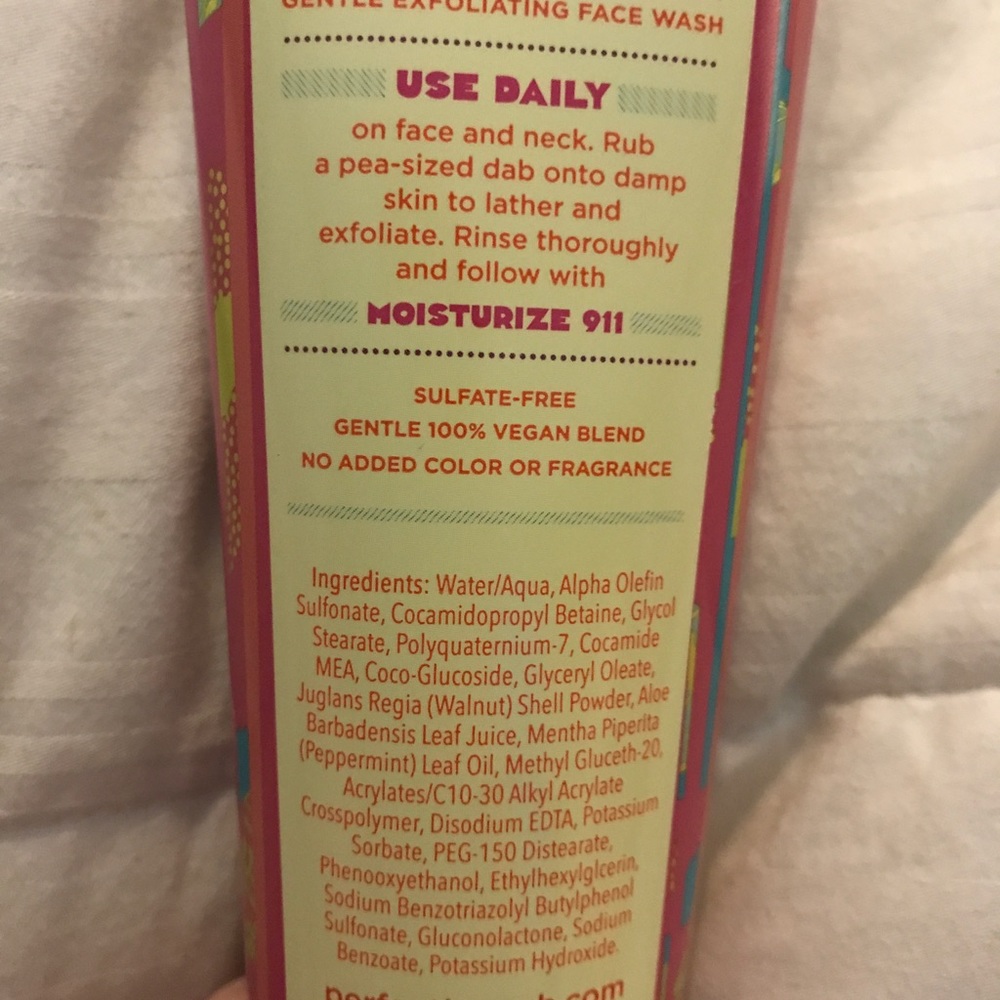 Completion Perfection face scrub.