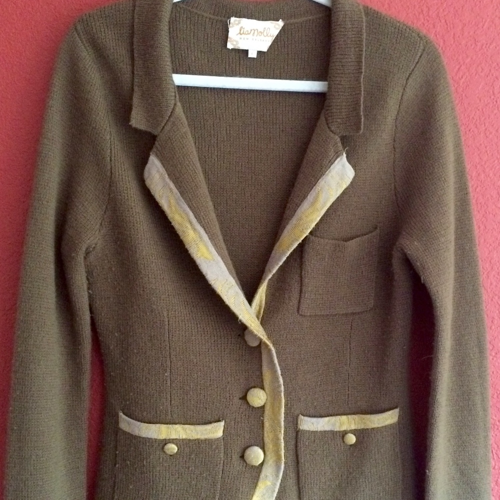Lia Molly - "Kingfisher" Knit Sweater/Jacket