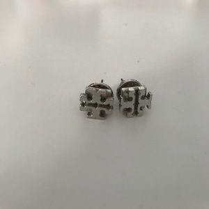 Tory Burch Logo Stud Earrings