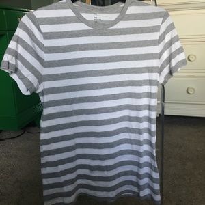 Gap crew neck horizontal striped cotton tee