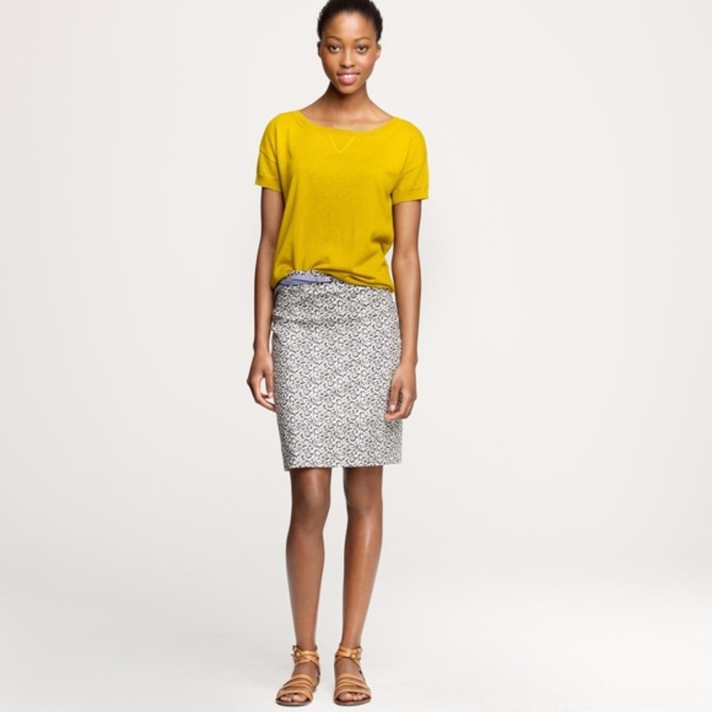Jcrew Ikat Pencil Skirt