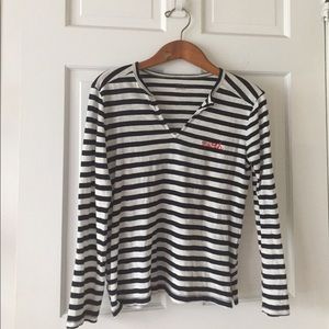 NWOT Madewell "mwah" long sleeve t-shirt- size XXS