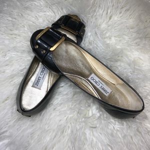 Jimmy Choo flats size 36.5 in gray patent leather