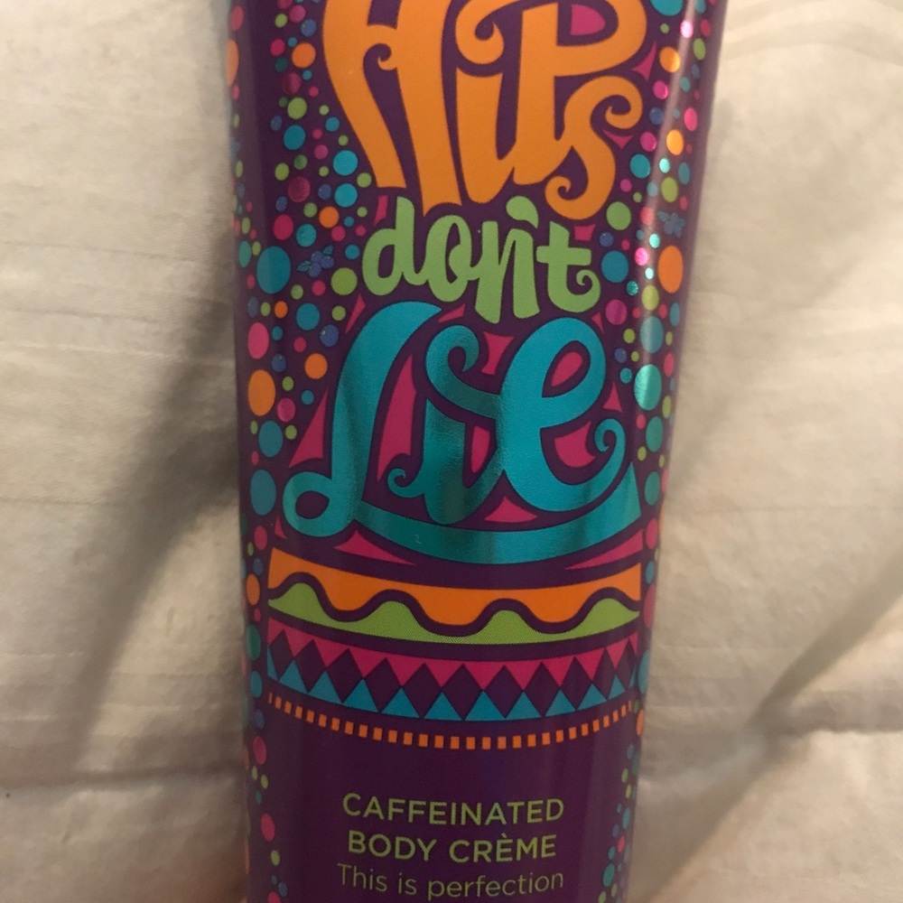 Caffeinated body cream.