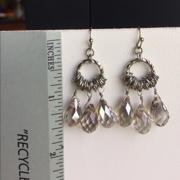 Crystal earrings - Picture 2 of 3