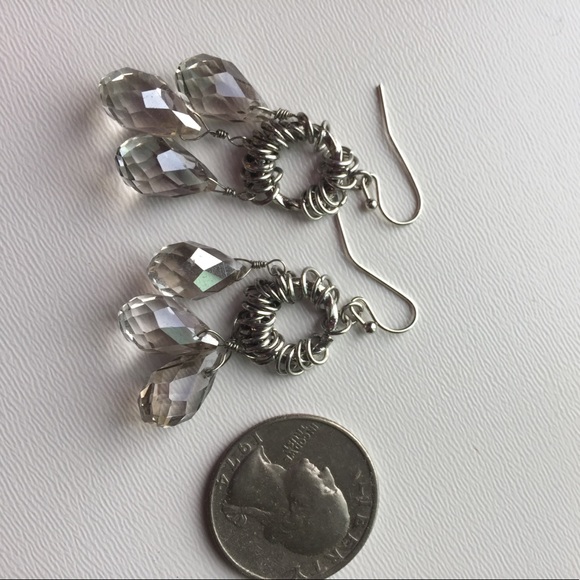 Crystal earrings - Picture 3 of 3