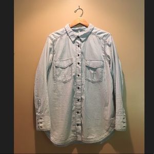 Free People Button Down Tunic